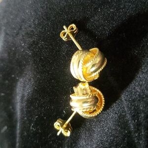 14k Gold Vermeil Knot Earrings